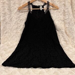 Blue Rain Black Lace dress